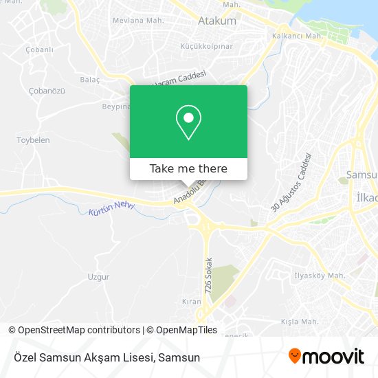 Özel Samsun Akşam Lisesi map
