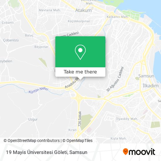 19 Mayis Üniversitesi Göleti map