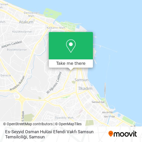 Es-Seyyid Osman Hulûsi Efendi Vakfı Samsun Temsilciliği map