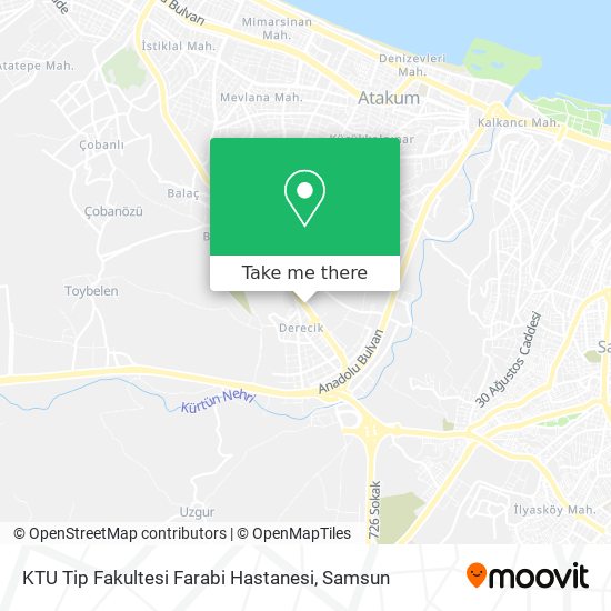 KTU Tip Fakultesi Farabi Hastanesi map