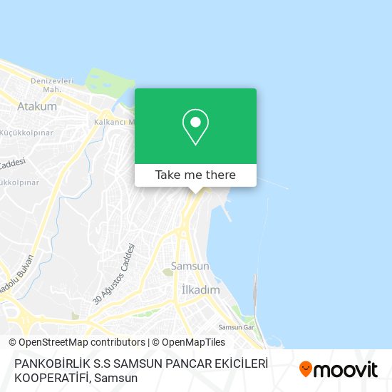 PANKOBİRLİK S.S SAMSUN PANCAR EKİCİLERİ KOOPERATİFİ map