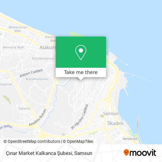 Çınar Market Kalkanca Şubesi map