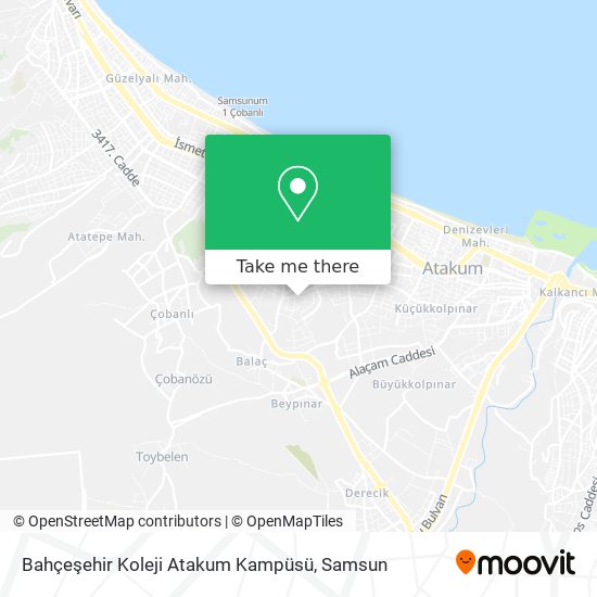 Bahçeşehir Koleji Atakum Kampüsü map