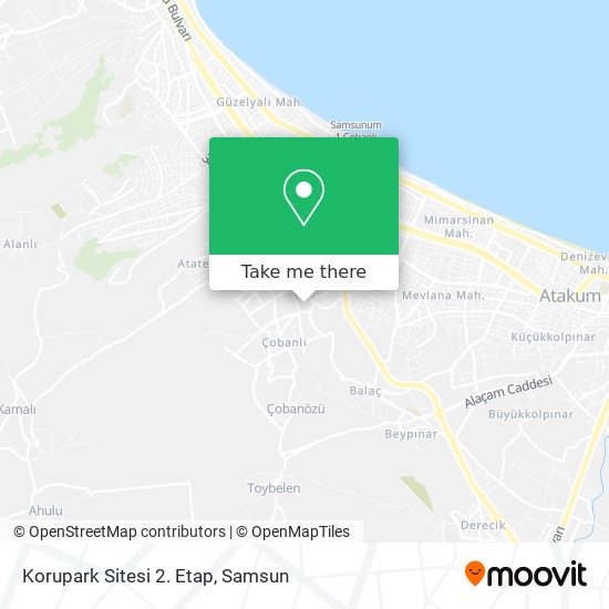 Korupark Sitesi 2. Etap map