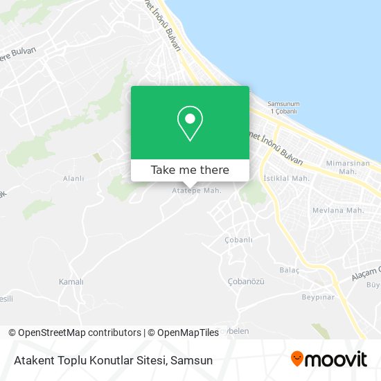 Atakent Toplu Konutlar Sitesi map