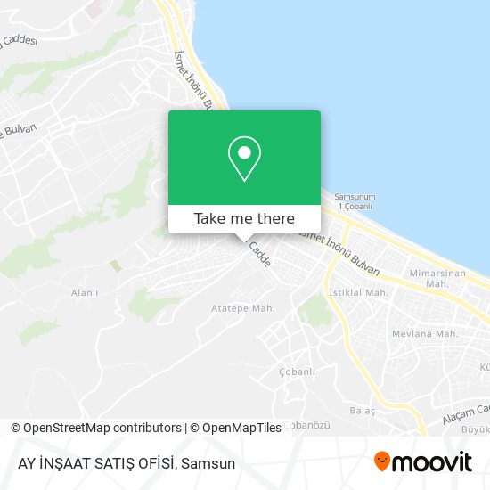 AY İNŞAAT SATIŞ OFİSİ map
