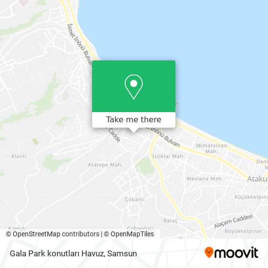 Gala Park konutları Havuz map