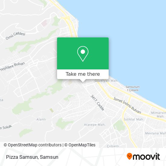 Pizza Samsun map