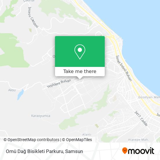 Omü Dağ Bisikleti Parkuru map