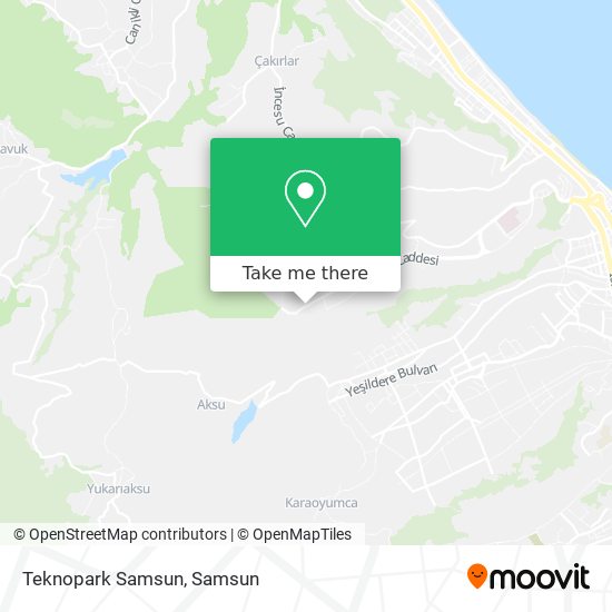 Teknopark Samsun map