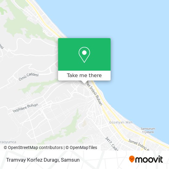 Tramvay Korfez Duragı map