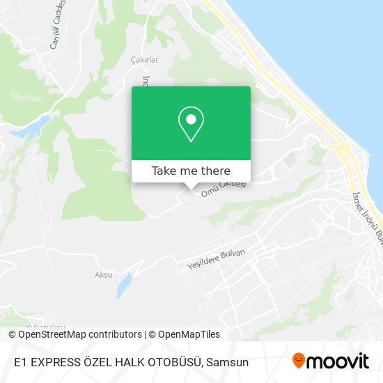 E1 EXPRESS ÖZEL HALK OTOBÜSÜ map