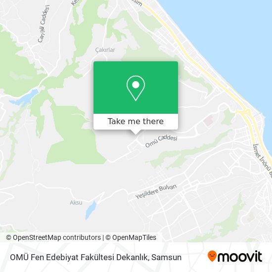 OMÜ Fen Edebiyat Fakültesi Dekanlık map