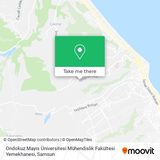 Ondokuz Mayıs Üniversitesi Mühendislik Fakültesi Yemekhanesi map