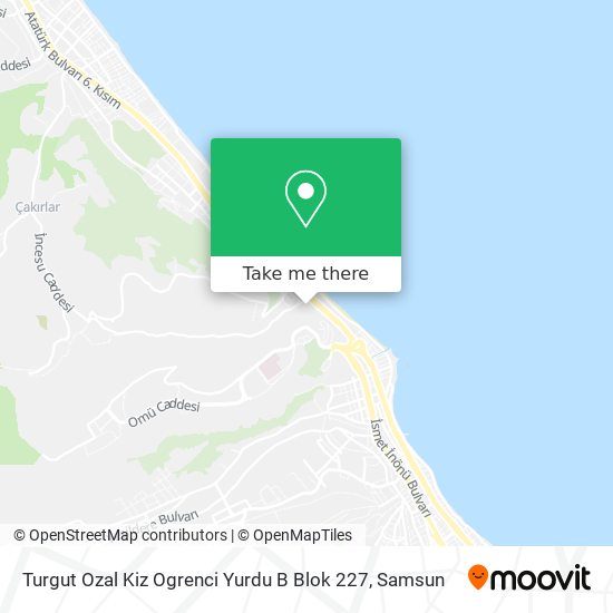 Turgut Ozal Kiz Ogrenci Yurdu B Blok 227 map