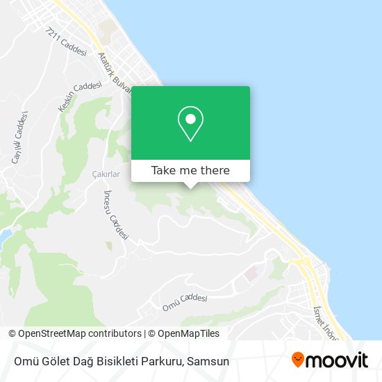 Omü Gölet Dağ Bisikleti Parkuru map