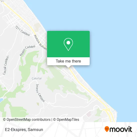 E2-Ekspres map
