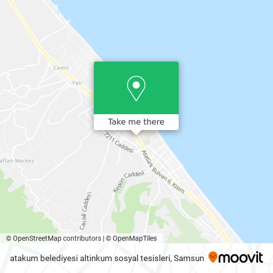 atakum belediyesi altinkum sosyal tesisleri map