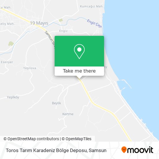 Toros Tarım Karadeniz Bölge Deposu map
