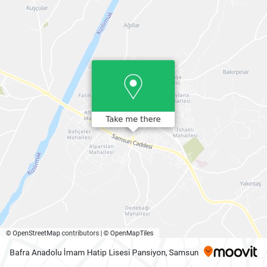 Bafra Anadolu İmam Hatip Lisesi Pansiyon map