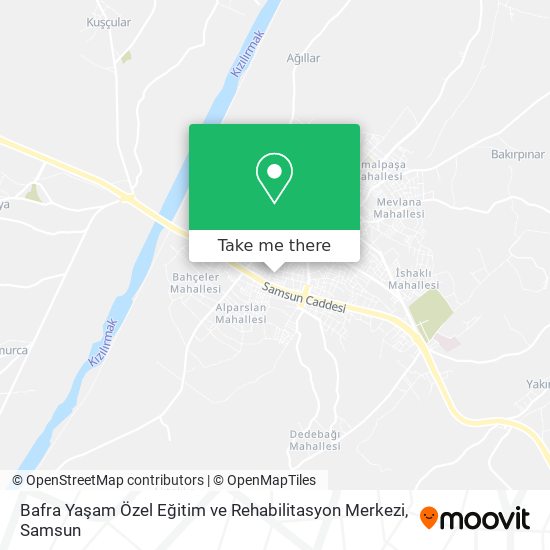 Bafra Yaşam Özel Eğitim ve Rehabilitasyon Merkezi map