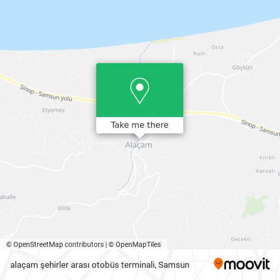 alaçam şehirler arası otobüs terminali map