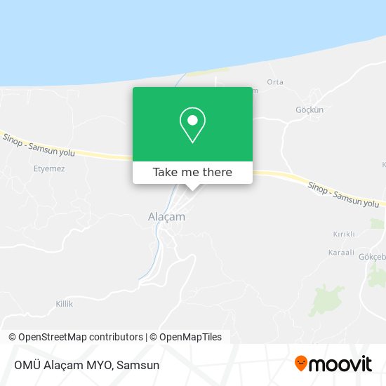OMÜ Alaçam MYO map