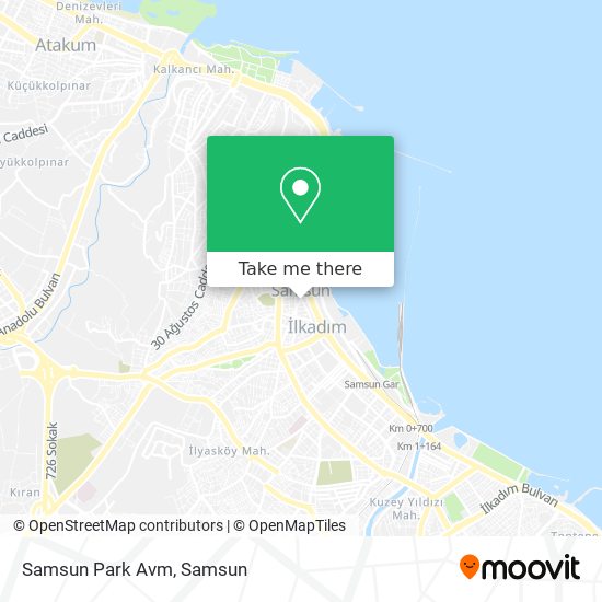 Samsun Park Avm map