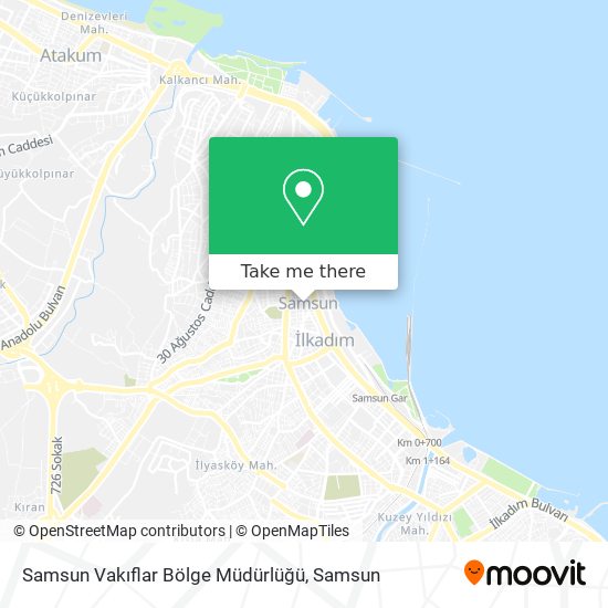 Samsun Vakıflar Bölge Müdürlüğü map