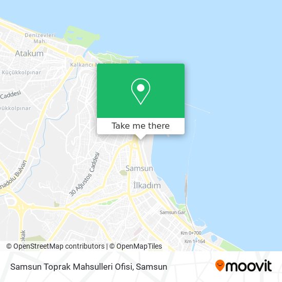 Samsun Toprak Mahsulleri Ofisi map