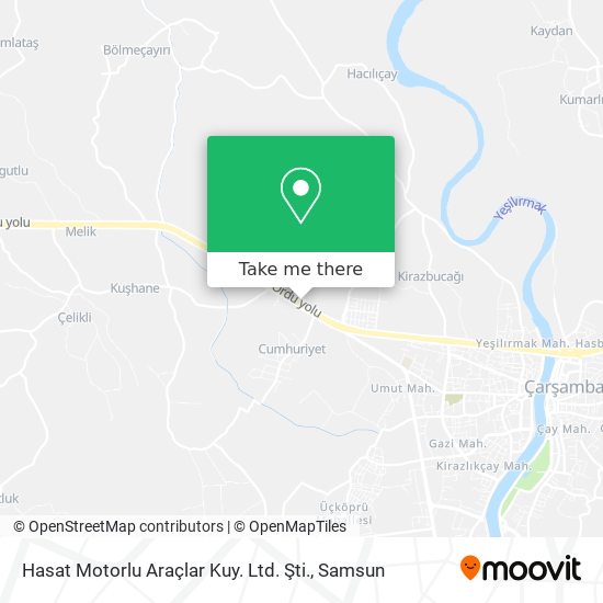 Hasat Motorlu Araçlar Kuy. Ltd. Şti. map