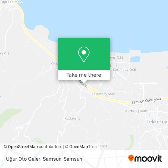 Uğur Oto Galeri Samsun map