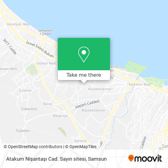 Atakum Nişantaşı Cad. Sayın sitesi map