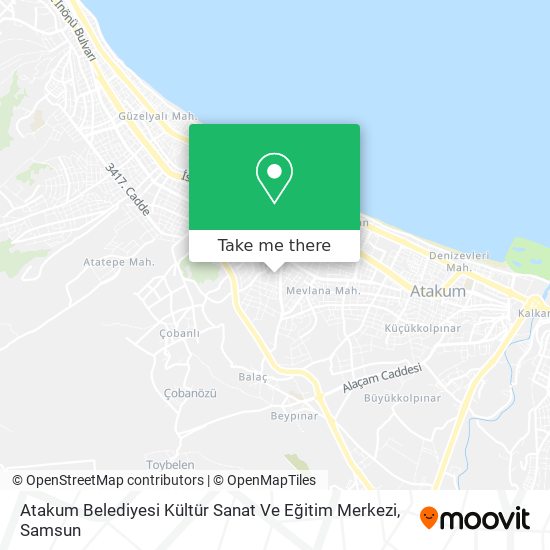 Atakum Belediyesi Kültür Sanat Ve Eğitim Merkezi map