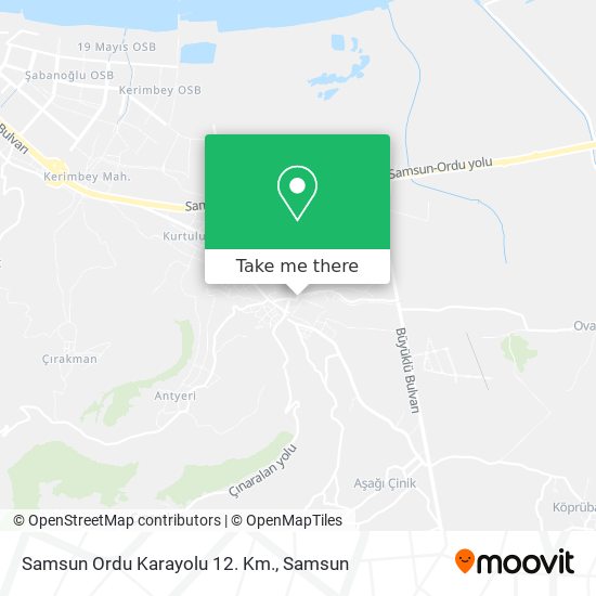 Samsun Ordu Karayolu 12. Km. map