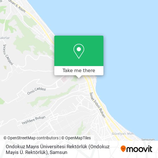 Ondokuz Mayıs Üniversitesi Rektörlük (Ondokuz Mayis Ü. Rektörlük) map