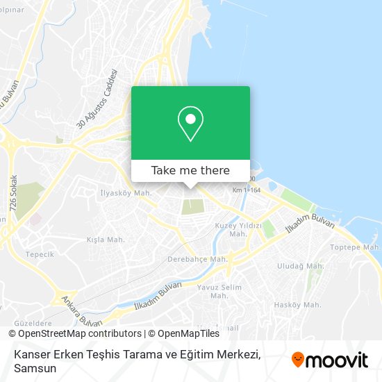 Kanser Erken Teşhis Tarama ve Eğitim Merkezi map