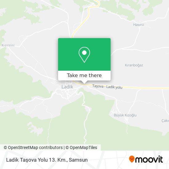 Ladik Taşova Yolu 13. Km. map