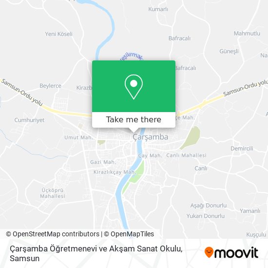 Çarşamba Öğretmenevi ve Akşam Sanat Okulu map