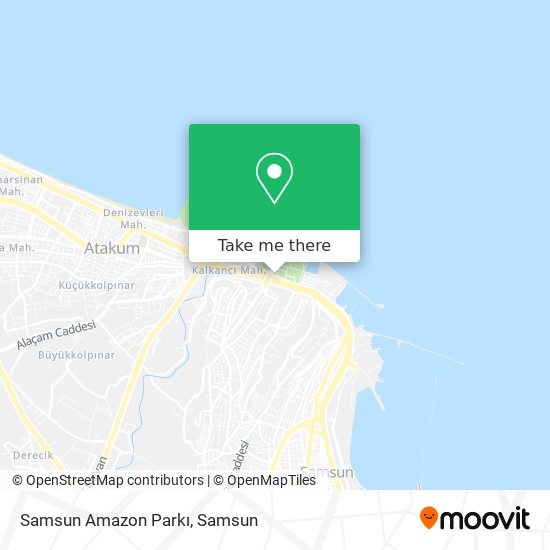 Samsun Amazon Parkı map