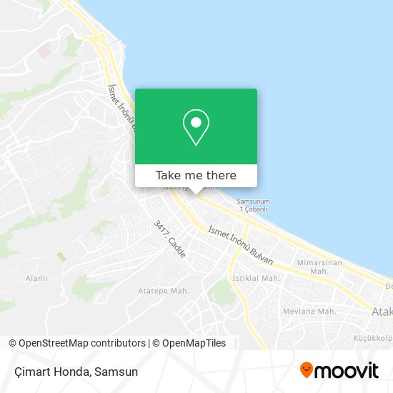 Çimart Honda map