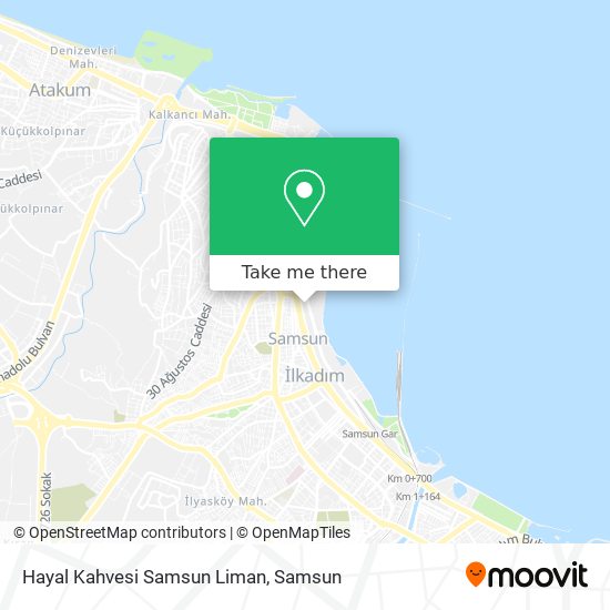 Hayal Kahvesi Samsun Liman map