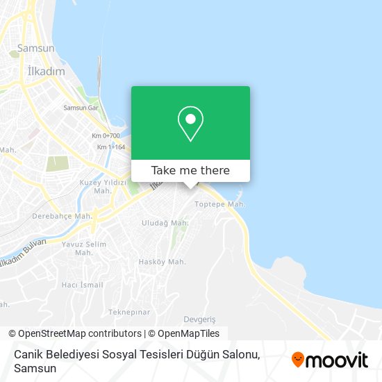Canik Belediyesi Sosyal Tesisleri Düğün Salonu map