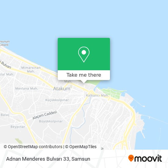 Adnan Menderes Bulvarı 33 map