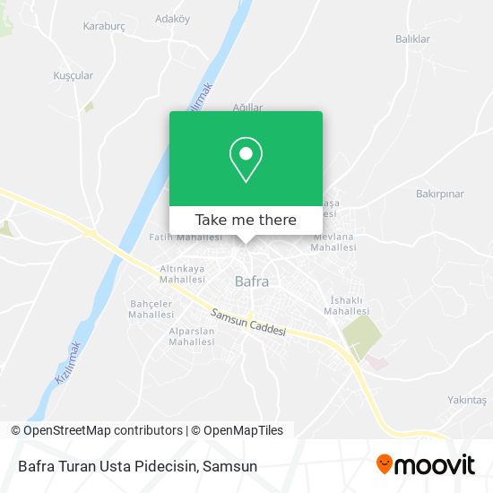 Bafra Turan Usta Pidecisin map