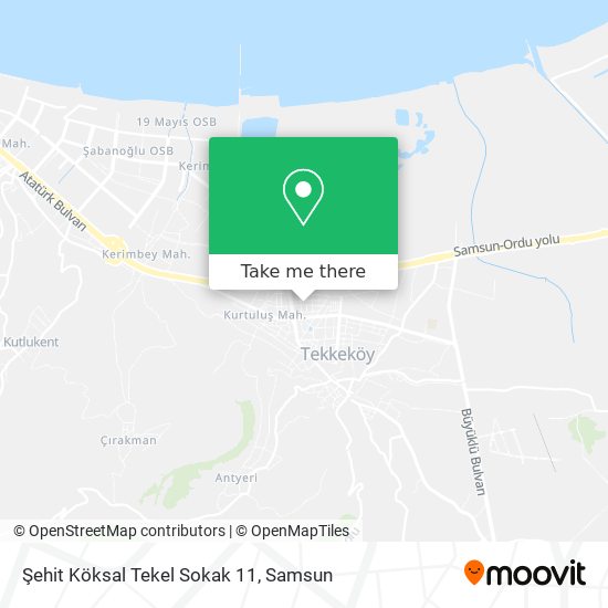 Şehit Köksal Tekel Sokak 11 map