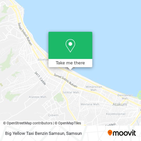 Big Yellow Taxi Benzin Samsun map