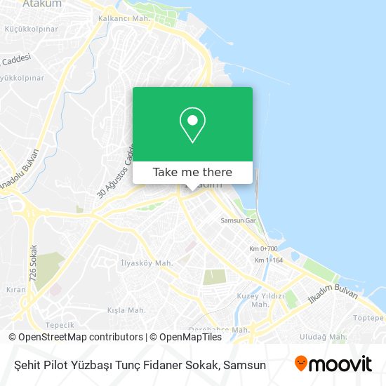 Şehit Pilot Yüzbaşı Tunç Fidaner Sokak map