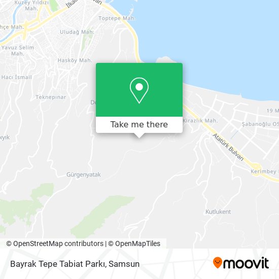 Bayrak Tepe Tabiat Parkı map