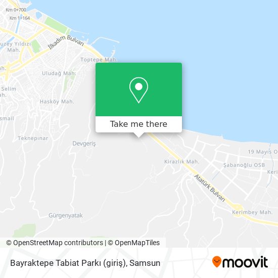 Bayraktepe Tabiat Parkı (giriş) map